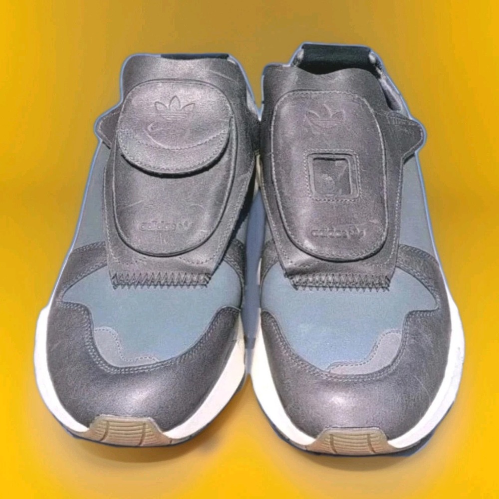 Adidas Futurepacer Carbon Gray Leather Athletic Sneakers Shoes Men's Sz 14 NWT